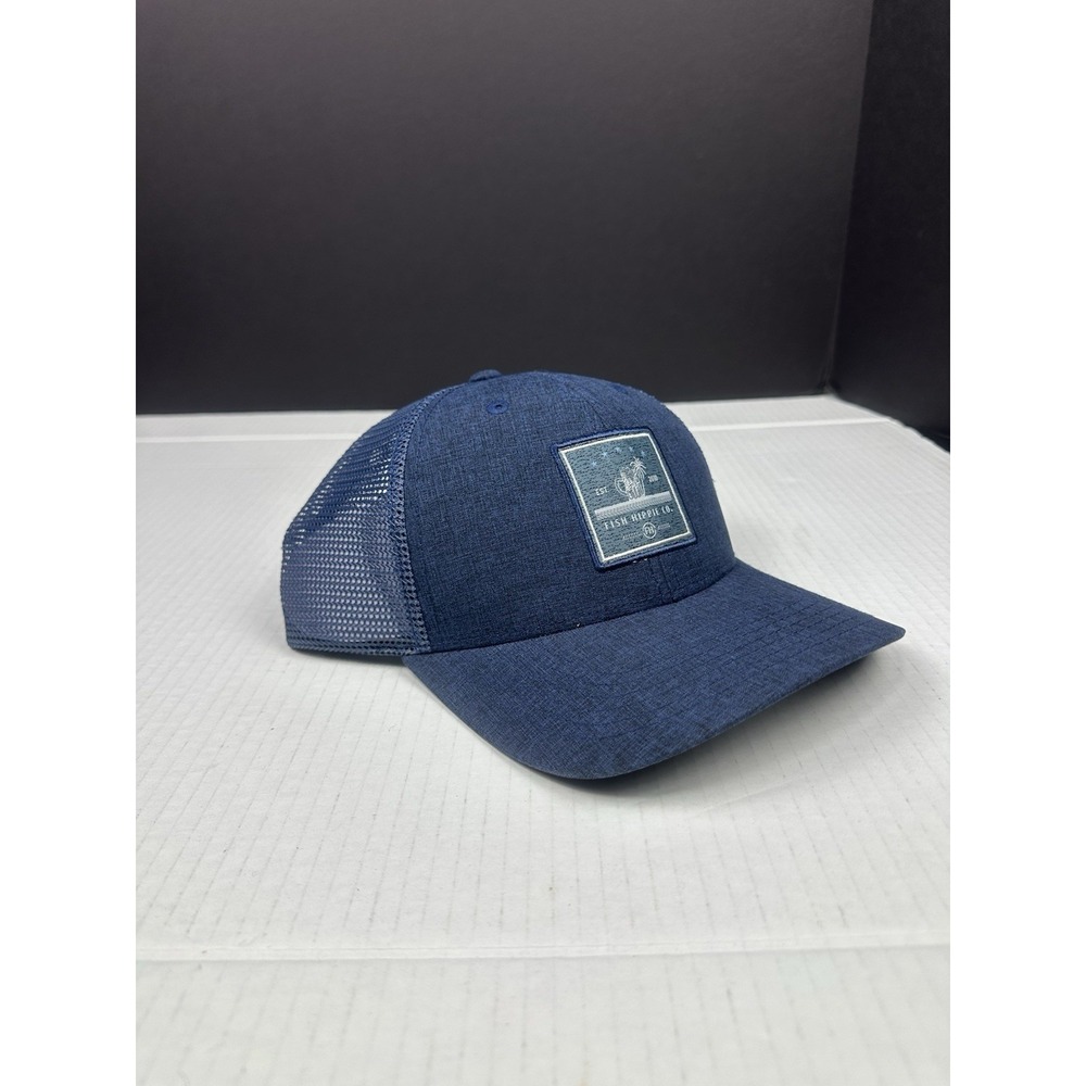Fish Hippie Co Lucky Break Trucker Snapback Hat Navy Blue Streetwear